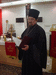 Поздравление от Епископа Саратовского и Вольского Лонгина зачитывает иерей Сергий